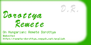 dorottya remete business card